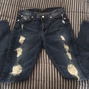 7 for all mankind “the skinny” jeans Sz 27